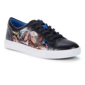 Robert Graham Penfolds Paisley Leather Sneakers, size 9, new